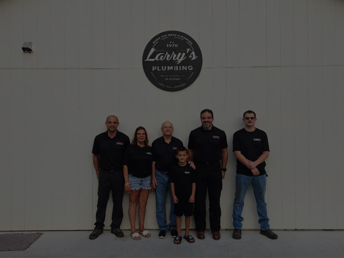 The Larry's Plumbing family — three generations of master plumbers in Rockwall, TX