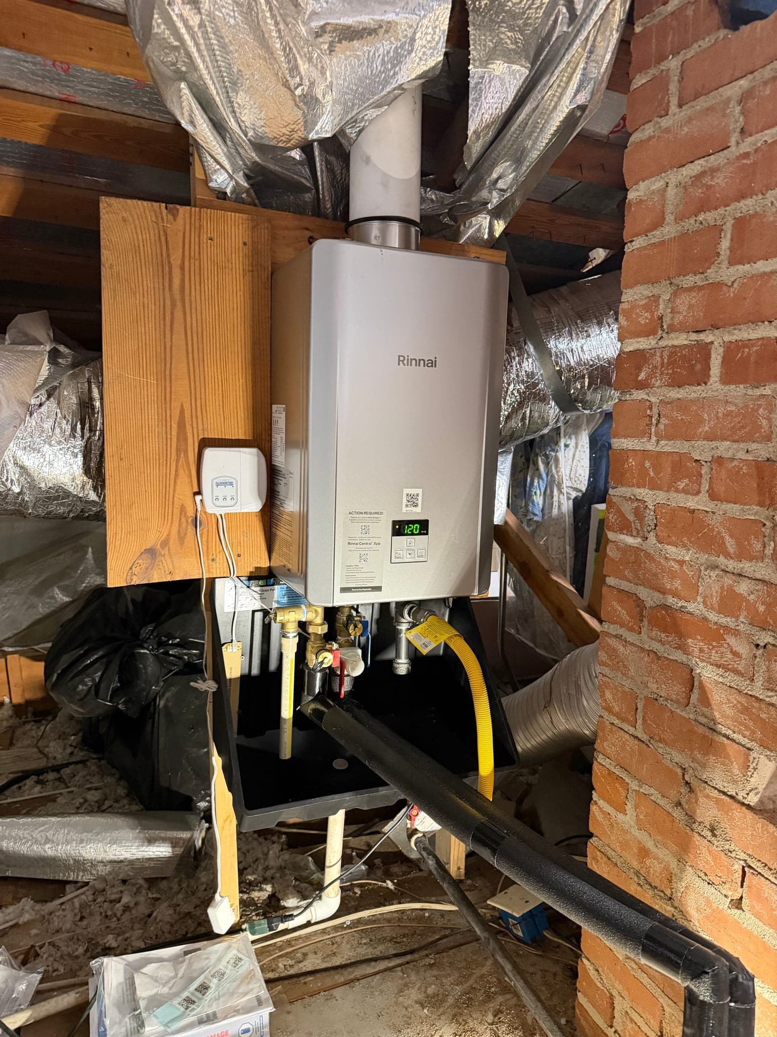 Navien Tankless Water Heater Replacement with Flood Stop in Dallas, TX
