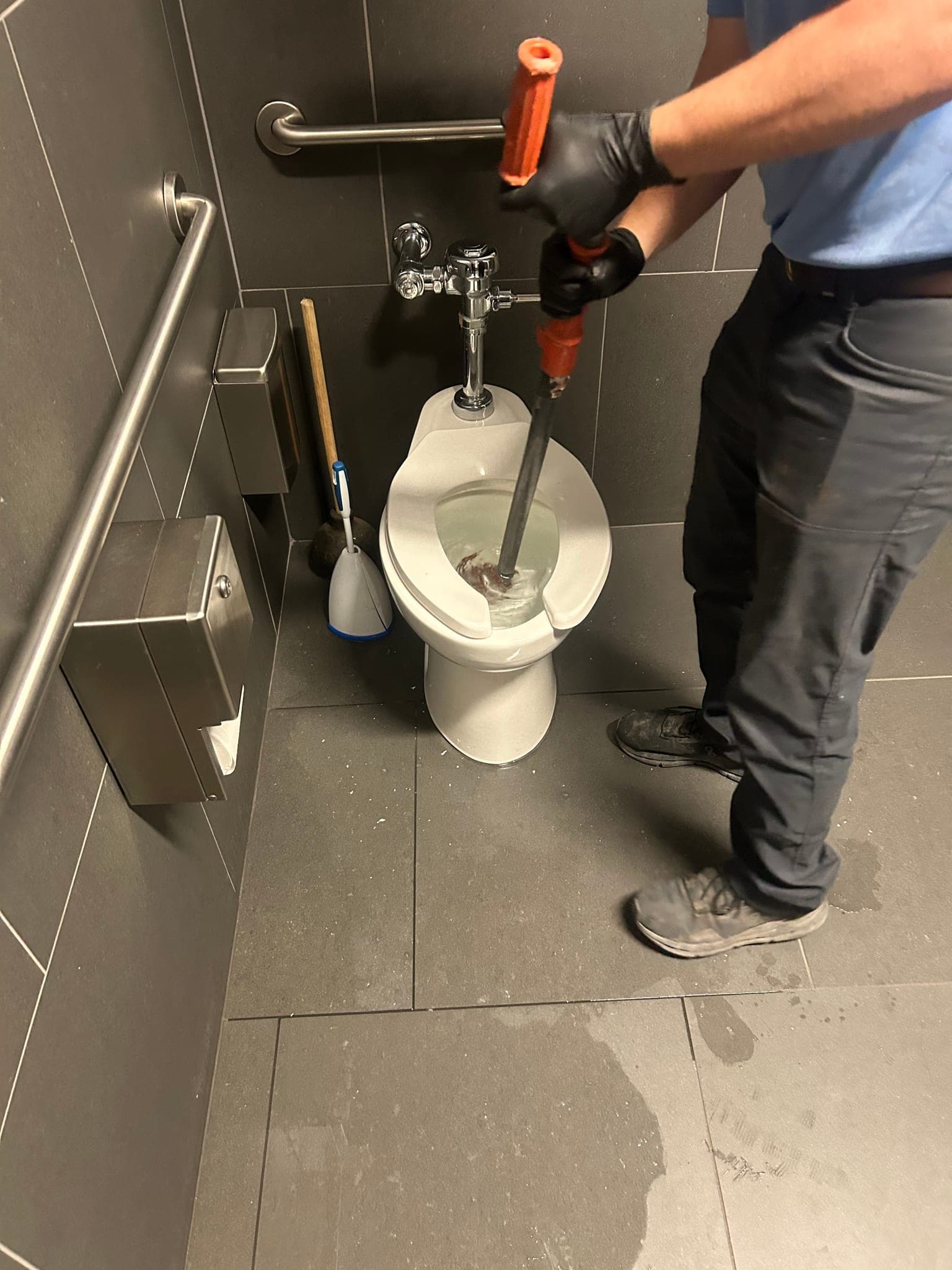 Backed-Up Toilet Clearing with Sewing Machine Auger in Rockwall, TX