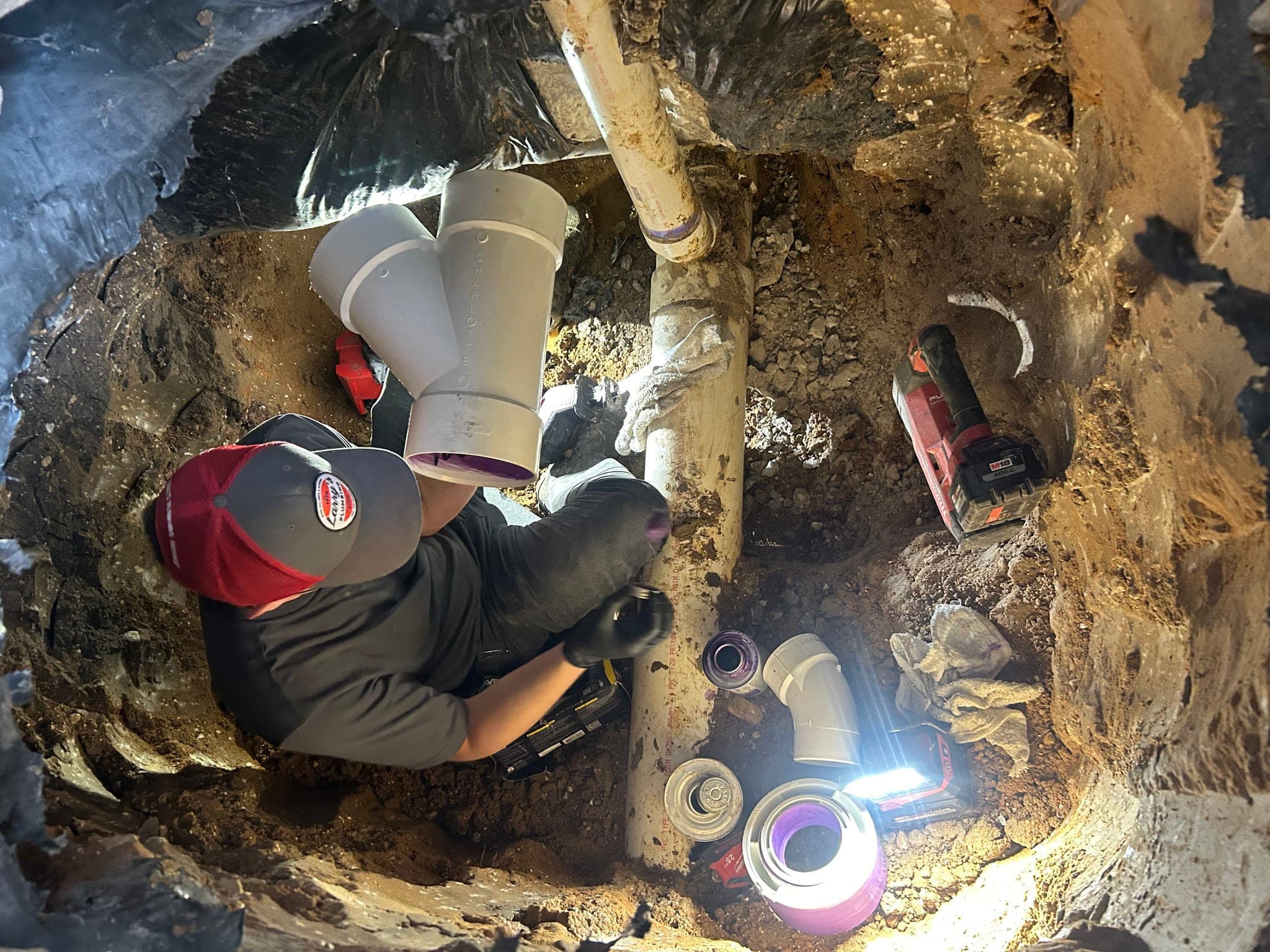 Sewer Drain Line Replacement Under Concrete Slab in Dallas, TX